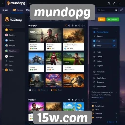 Mudanças na interface do usuário do mundopg